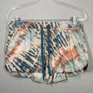 So| Low Rise Tie Dye Drawstring Soft Shortie Shorts With Pockets Women's…
